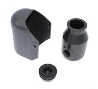 HOHOVYVY Cilindro hidráulico y depósito de aceite piezas de repuesto para carretilla elevadora manual, 110 mm de altura, 45 mm de diámetro, con tapa de aceite de 42/32 mm, negro (juego de tres piezas)