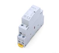 HOHOVYVY Contactor doméstico AC 230 V, 2P 16 A (AC-7a), 2 NO, riel DIN de 35 mm, relé modular con indicador de estado, silencioso, para cajas de distribución - IP20/IP40