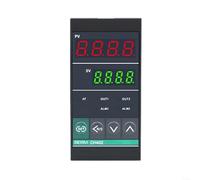 HOHOVYVY Controlador de temperatura PID CH402 con salida dual para SSR y para relé, alarma doble, entrada tipo K, 100-240 V, pantalla digital para hornos industriales