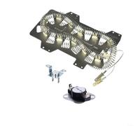 HOHOVYVY DC47-00019A - Kit de repuesto para secadora Samsung con termostato DC47-00018A y fusible térmico DC96-00887A de metal para una distribución uniforme del calor