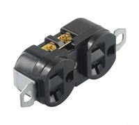 HOHOVYVY Generador de enchufes industriales 20 A 125 V doble hembra modelo E-09 con contactos de latón y carcasa PA66 para comercio e industria