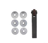 HOHOVYVY Juego de 7 herramientas moleteadas de una sola rueda con perfil diagonal, grueso y lineal de 0,5/1,5/2 mm de acero de alta velocidad para tornos y metalurgia industrial