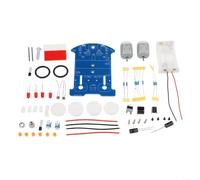 HOHOVYVY Kit de soldadura para coche inteligente con seguimiento de líneas, proyecto de aprendizaje electrónico LM393, kit de robot PCB para estudiantes para clases de tecnología