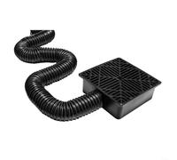 HOHOVYVY Manguera de bajante, tapa de tubo de lluvia para bajante, juego de desagüe plano para piscinas de 9,05 x 9,05 pulgadas, agua subterránea