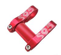 HOHOVYVY Manillar de bicicleta ajustable para manillar plegable de 25,4 mm, compatible con aleación de aluminio CNC P8/412, ultraligero, 95 g (rojo)