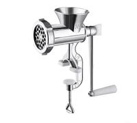 HOHOVYVY Manivela de salchichas y picadora de carne de metal Dispositivo de cocina manual para hacer salchichas, picar carne y ajo, así como moler chili(L)