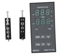 HOHOVYVY Módulo de temperatura PLC con termostato digital BEM-TCT-4B-KR y control PID, rango de voltaje de 100-240 V, salida de relé 250 V AC 30 A, compatible con máquinas de prensa térmica, uso
