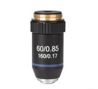 HOHOVYVY Objetivo acromático 195 RMS20.2mm Microscopio Objetivo Para Microscopio Biológico Con 4X 20X 40X 60X 100X Ampliación (60X)
