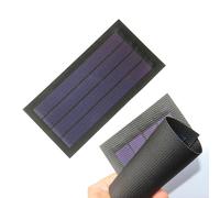 HOHOVYVY Panel solar flexible de 1 W 6 V de silicio amorfo, módulo de película fina enrollable para exteriores, proyectos de energía DIY y carga de batería