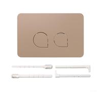 HOHOVYVY Placa de accionamiento para inodoro con doble descarga de plástico, compatible con Geberit UP300/UP320 y para Serie Sigma 01/10/20/21/30/50/60 (caqui)