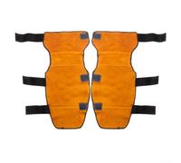 HOHOVYVY Protección contra el sudor resistente al calor para piernas de piel de vacuno, protección para rodillas y tirantes, 55 x 30 cm, alta chispa y protección contra el calor para trabajos