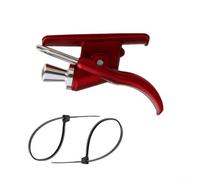 HOHOVYVY Protección de dedos para lanzamiento largo, cómodo, soporte para caña de pescar de material ABS para pesca de surf, color negro (rojo)