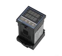 HOHOVYVY Regulador de temperatura PID digital, REX-C100 PID, regulador de temperatura AC 100-240 V, termostato digital con salida de relé 0-999 °C para la industria