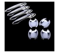 HOHPMGFGNN Cubremango Cubiertas Cromadas Para Manijas De Puerta Embellecedor De 4 Puertas Para Sportage 2010 2011 2012 2013 2014 2015 Accesorios Pegatinas Estilo De Coche(Handle and Bowl)