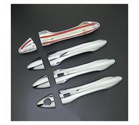 HOHPMGFGNN Cubremango Cubiertas De Manija Puerta Cromadas Cubiertas Cuenco Puerta Decoración Estilo Coche Para Hyundai Tucson Ix35 2010-2015(2 Button Handle)