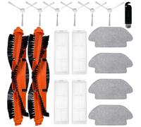 HoHumoca Accesorios Recambio para Xiaomi Mi Robot Vacuum Mop 2S/ Mop Pro/Mop P/ STYJ02YM, Recambio para Xiaomi Robot Vacuum S12/ S10 EU, 2 Cepillo Principal, 4 Filtro HEPA, 4 Mopas, 6 Cepillo Lateral