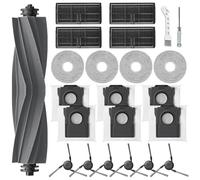 HoHumoca Kit de Accesorios Recambio para Dreame L10s Ultra Gen 3/X40 Ultra complete/L40 Ultra/X40 Master/Mova P50 Pro Ultra, 1 Cepillo Principal, 6 Bolsa de polvo, 4 Filtro, 4 Mopa, 6 Cepillo Lateral