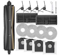 HoHumoca Kit de Accesorios Recambio para Dreame L10s Ultra Gen 3 /X40 Ultra complete /L40 Ultra /X40 Master, 1 TriCut Cepillo Principal, 4 Bolsa de polvo, 2 Filtro, 4 Mopa, 4 Cepillo Lateral