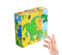 HohuzSruk 3D de Cubo de Madera,Juguete Educativo para Estimulación Temprana | Bloques de Madera Apilables,para Niños y Niñas, Hogar, Aula, Escuela, Habitación, Sala de Juegos, Cumpleaños, Vacaciones,