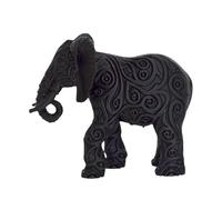 HohuzSruk Estatua de elefante, impresión 3D decorativa vintage, decoración de mesa de estatua de elefante, para sala de estar, dormitorio, estante, estudio, guardería, mesita de noche, estanterías