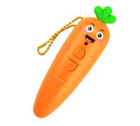 HohuzSruk Grabador de voz de zanahoria para niños ABS 10 x 3,5 x 3,5 cm grabador de voz niños con reproducción, grabadora pequeña, juguete en forma de zanahoria con cordón para niños juego de aula