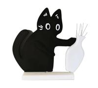 HohuzSruk Lindo jarrón de gato imán de 5 cm gato empuja un jarrón magnético decoración nevera imán imán para nevera jarrones de flores gato para sala de estar, cocina, entrada, escritorio