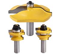 HOHXEN 1/2 '' Shank Ogee Rail and Styles Router Bits Set Elevado Panel Router-Bit Fresado Herramientas Eléctricas Cuchillo Puerta Cortador de Madera