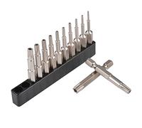 HOHXEN 12 Piezas 50mm Torx Destornillador, 1/4'' Mango Hexagonal Magnético a Prueba de Manipulaciones de Seguridad Torx Bits, Plum Blossom Destornillador - T5,T6,T7,T8,T9,T10,T15,T20,T25,T27,T30,T40