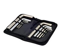 HOHXEN Conjunto de Llaves de Tipo L - 9 Piezas, Conjunto de Llaves Allen con Bolsa de Embalaje de Paño de Oxford, Conjunto de Llaves en Forma de L de Brazo Largo Hexagonal