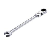 HOHXEN Llave de Carraca con Cabezal Flexible Ajustable a 180° - 9 mm, 72 Dientes, Llave Combinada de Doble Extremo para Bricolaje, Tuberías, Reparación de Bicicletas o Mantenimiento del Hogar