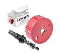 HOHXEN Sierra de Corona Bimetálica de 115mm, M42 HSS Sierra de Orificio con Punta de Posicionamiento para Cortar Acero Blando, Acero Inoxidable, Hierro Fundido, Latón, Aluminio, Madera, Tubos de PVC