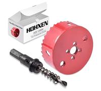 HOHXEN Sierra de Corona Bimetálica de 120mm, M42 HSS Sierra de Orificio con Punta de Posicionamiento para Cortar Acero Blando, Acero Inoxidable, Hierro Fundido, Latón, Aluminio, Madera, Tubos de PVC