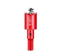 HOHXEN Sierra de Corona Bimetálica de 24mm, M42 HSS Sierra de Orificio con Punta de Posicionamiento para Cortar Acero Blando, Acero Inoxidable, Hierro Fundido, Latón, Aluminio, Madera, Tubos de PVC