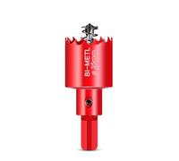 HOHXEN Sierra de Corona Bimetálica de 35mm, M42 HSS Sierra de Orificio con Punta de Posicionamiento para Cortar Acero Blando, Acero Inoxidable, Hierro Fundido, Latón, Aluminio, Madera, Tubos de PVC