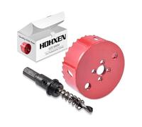 HOHXEN Sierra de Corona Bimetálica de 90mm, M42 HSS Sierra de Orificio con Punta de Posicionamiento para Cortar Acero Blando, Acero Inoxidable, Hierro Fundido, Latón, Aluminio, Madera, Tubos de PVC