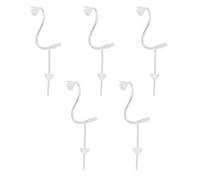 HOHXFYP 5 Tubos Sonido Tamaño 2B, Amplificador Auditivo del Lado Izquierdo Derecho, Repuesto Tubos Sonido Delgados y Cúpulas,Tubos Audífonos BTE para la Mayoría Los Tubos Receptores(2BL-Transparente)