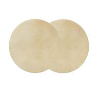 HOHXFYP Bongo Drum Head Skin, 2pcs Drum Head Faux Buffalo Leather para Bongo Drums, Consistente Clear Sound, Reemplazo African Drum Head Set(Beige12.2in)