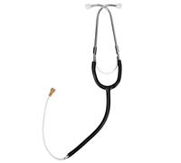 HOHXFYP Estetoscopio de Escucha Ligero, Estetoscopio Binaural Profesional de Alta Conductividad y Baja Tasa de P¨¦rdida para Auriculares de Prueba(Negro)