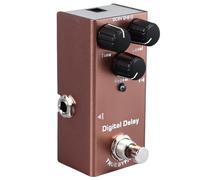 HOHXFYP Guitar Effects Pedal, Single Type Mini Reverb Pedal, Aluminum Alloy Accurate Adjustment Electric Effect Pedal True Bypass for Pedal Boards, Electric Guitar (Brown)