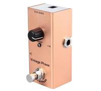 HOHXFYP Guitar Effects Pedal, Single Type Mini Reverb Pedal, Aluminum Alloy Accurate Adjustment Electric Effect Pedal True Bypass for Pedal Boards, Electric Guitar (Gold)