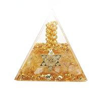 HOHXFYP Pirámide de Orgonita para Energía Positiva, Pirámide Del Éxito de 2,4 Pulgadas, Cristales Curativos de Pirámide de Cristal de Orgonita para la Honestidad, Uno Mismo, la Riqueza