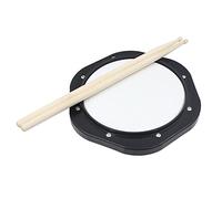HOHXFYP Practice Drum Pad, kit bater¨ªa port¨¢til con algod¨®n reductor sonido, construcci¨®n pl¨¢stico duradero, pr¨¢ctica en cualquier lugar, en cualquier momento, ideal para el aprendizaje bater¨ªa