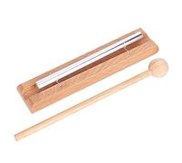 HOHXFYP Timbre Solo, Percusión de Madera, Timbre de Meditación Musical, Mazo de Madera, Timbre de Escritorio, Terapia de Sonido, Yoga, Meditación, Ejercicios de Atención Plena