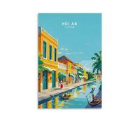 Hoi An Vietnam - Lienzo decorativo para pared de viaje, para sala de estar, dormitorio, baño, oficina, decoración del hogar, 30 x 45 cm
