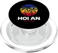Hoi An Vietnam Palmera de Playa Estilo Retro de los años 80 PopSockets PopGrip para MagSafe