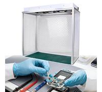 Hoiaost Cabina Flujo Laminar Vertical para Micología, con Flujo De Aire Y Filtro Hepa para Laboratorios Clase 100/Iso 5, Bajo Nivel Ruido para Reparación Y Taller Pantallas LCD Teléfonos Móviles