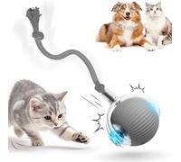 HOIDOKLY 2025 Nueva Bola Interactiva de Rollball Interactivo, Recargable, Activo, Gato, Perro, Mascota, Juguete interior, Materiales duraderos y seguros (Gris)