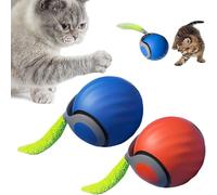 HOIDOKLY Speedy Tail 2.0 Speedy Tail 2025 Nuevo rey de la pelota interactiva para gatos, juguete automático, alivia la ansiedad, azul + naranja