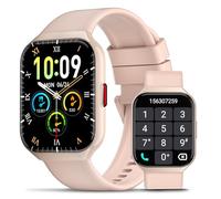 HOIFA Reloj Inteligente Hombre Mujer con Llamadas Bluetooth, 1.96" HD Smartwatch Hombre con Pulsómetro/Monitor de Sueño, 112+ Deportivos Modos, para Android iOS 2025 Rosa