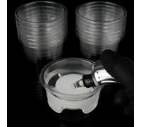 HOINCO 20 piezas de la copa de enjuague de la espuma de inmersión, para el cambio de color y las agujas de limpieza de los suministros de limpieza del tatuaje de la copa de limpieza de la espuma de in